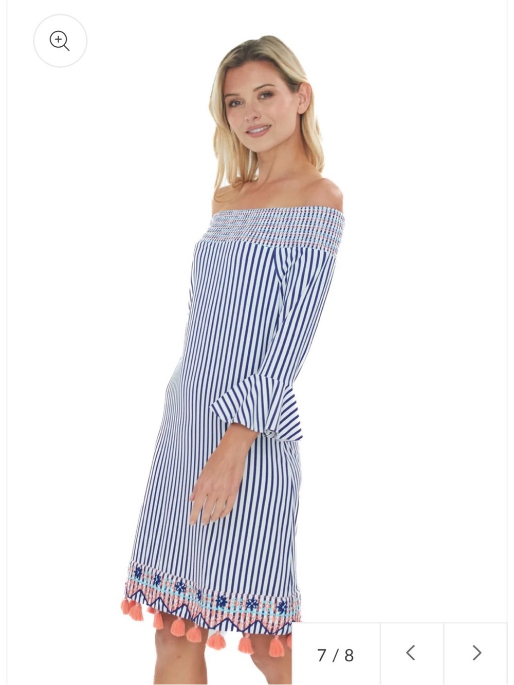 CABANA LIFE St. Barts Off the Shoulder Dress sz XL EUC